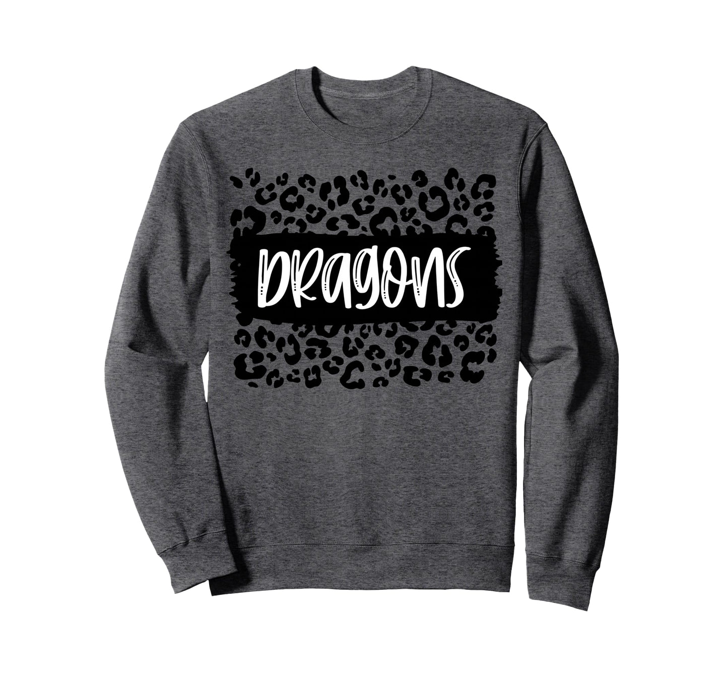 Dragons Team Mascot School Spirit Sweatshirt - Custom Art Print for Adults - T-Shirt, Sweatshirt, Hoodie
