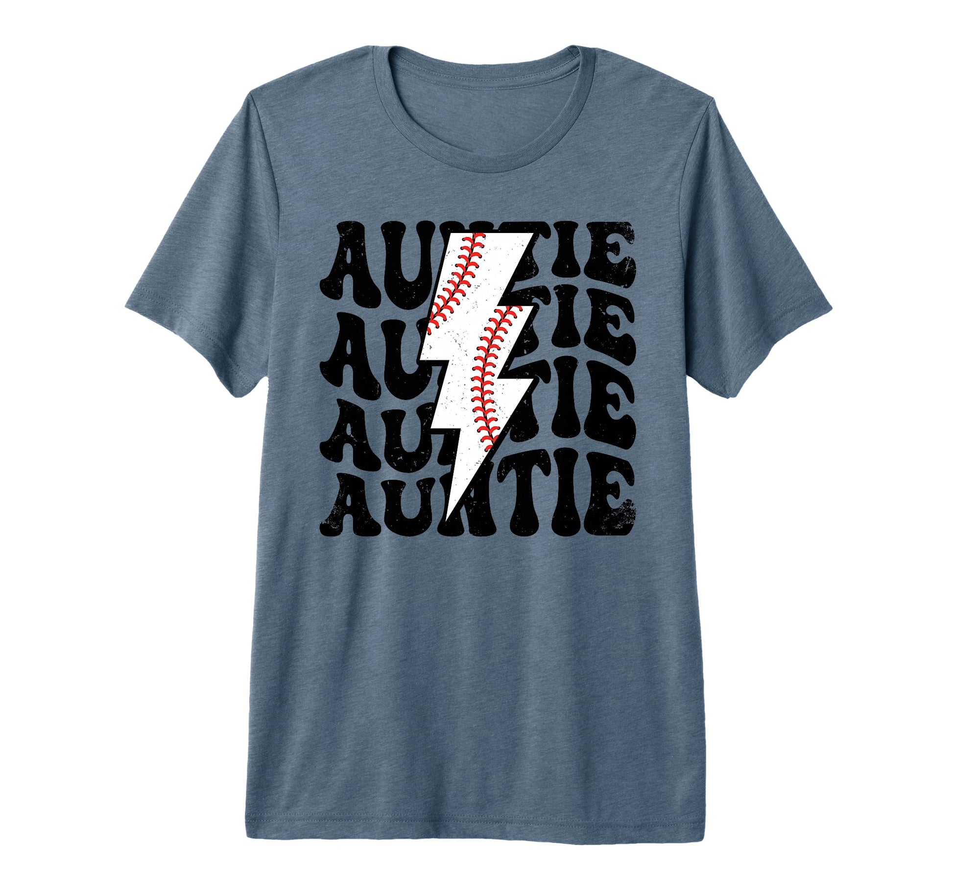 Lightning Groovy Proud Aunt Baseball T-Shirt - Trendy Graphic Men Women - T-Shirt, Sweatshirt, Hoodie