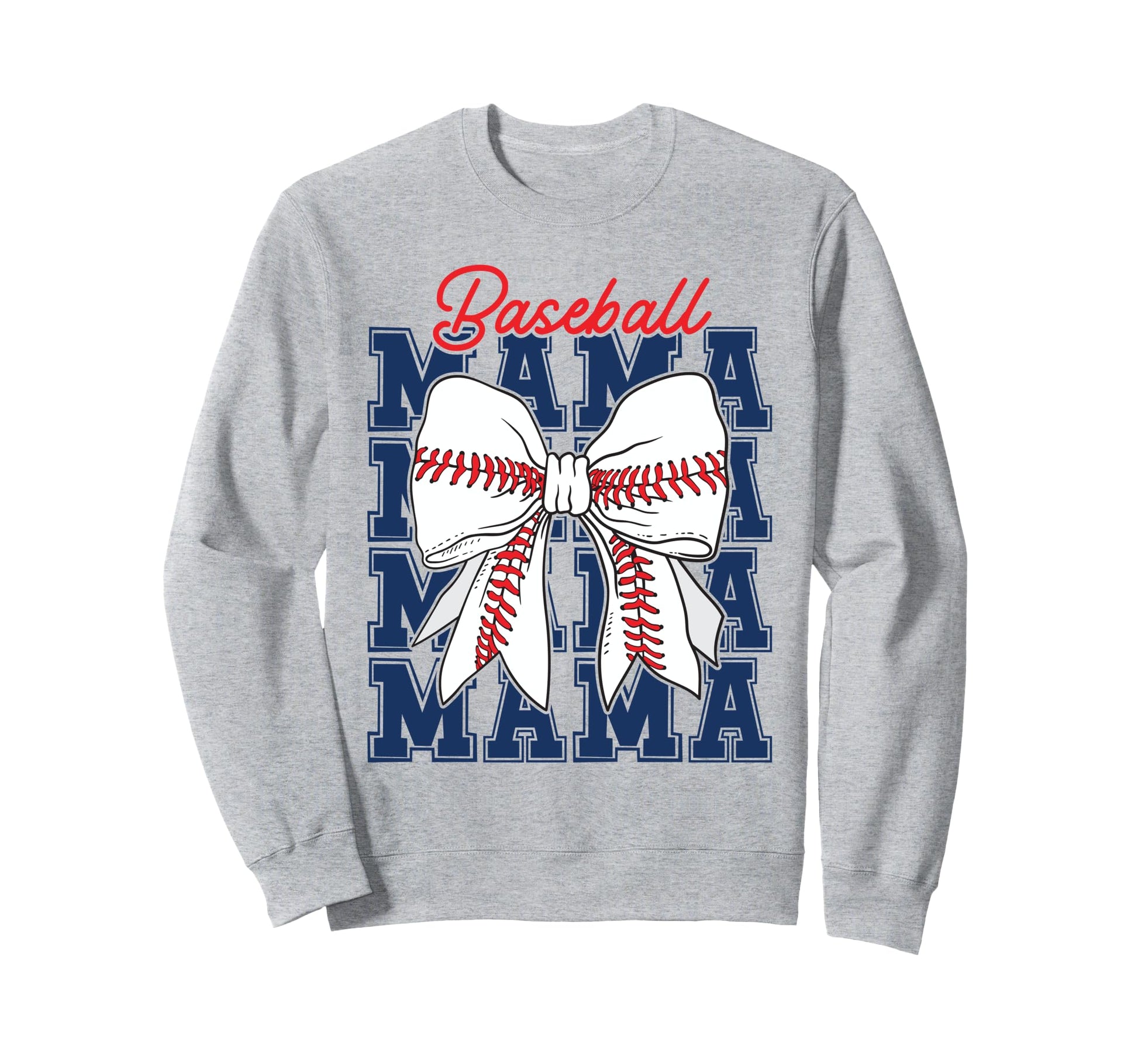 Baseball Mama Coquette Bow Game Day Sweatshirt - Unique Graphic for Adults - T-Shirt, Sweatshirt, Hoodie