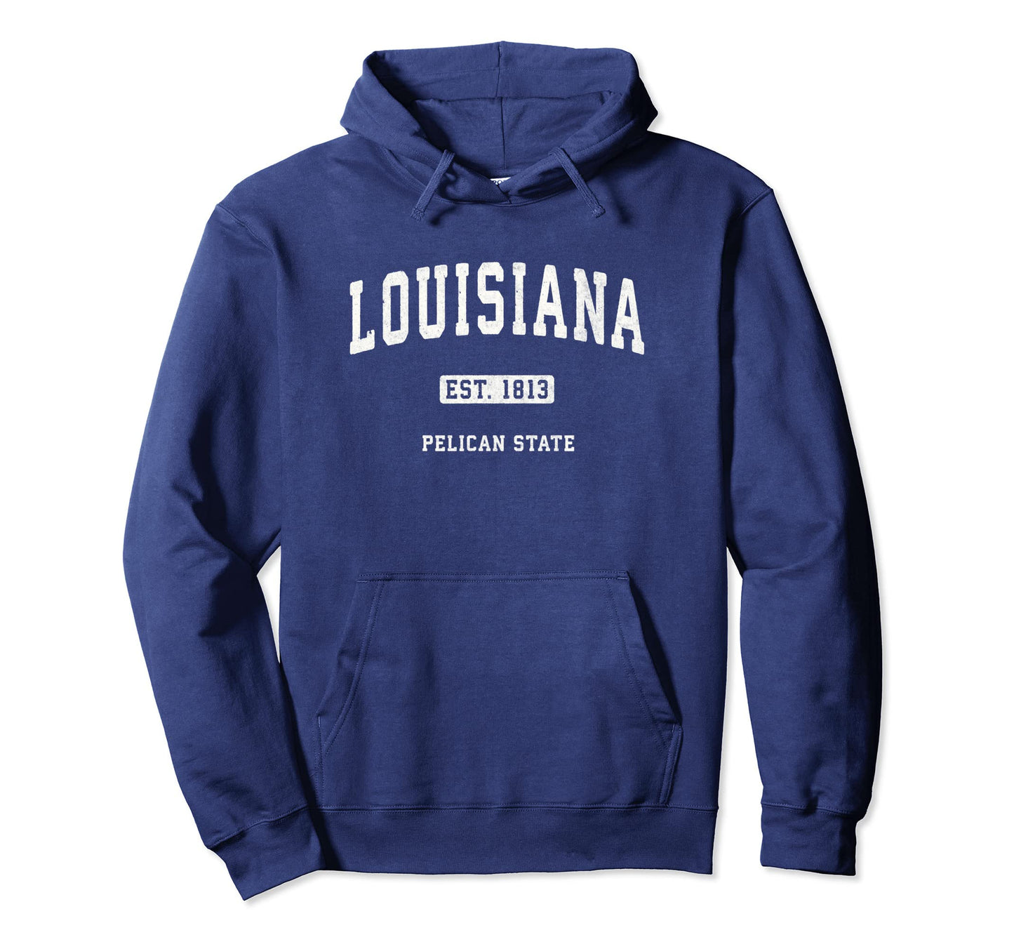 Louisiana La Sports Varsity Hoodie - Minimalist Print for Adults - T-Shirt, Sweatshirt, Hoodie