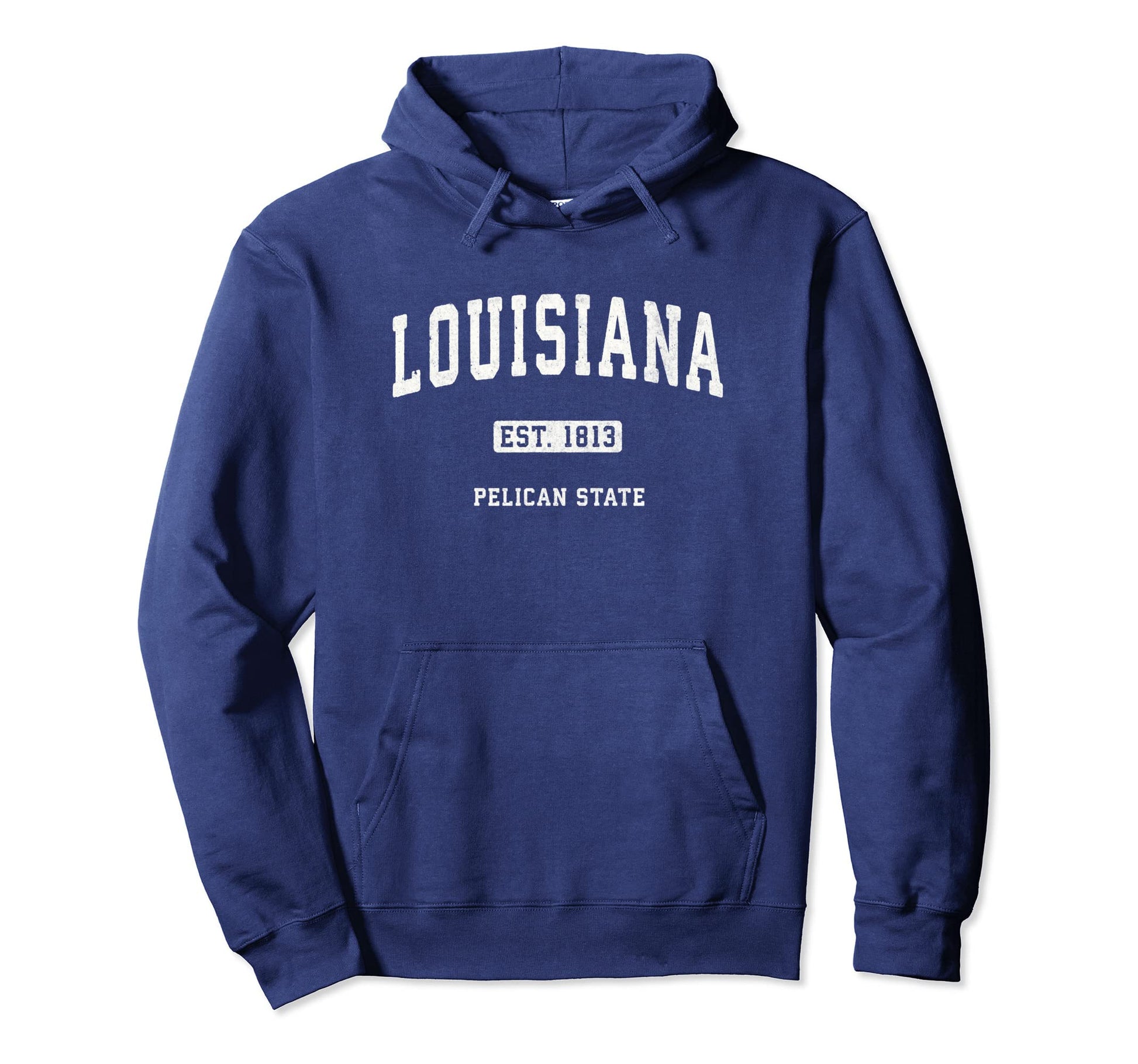 Louisiana La Sports Varsity Hoodie - Minimalist Print for Adults - T-Shirt, Sweatshirt, Hoodie