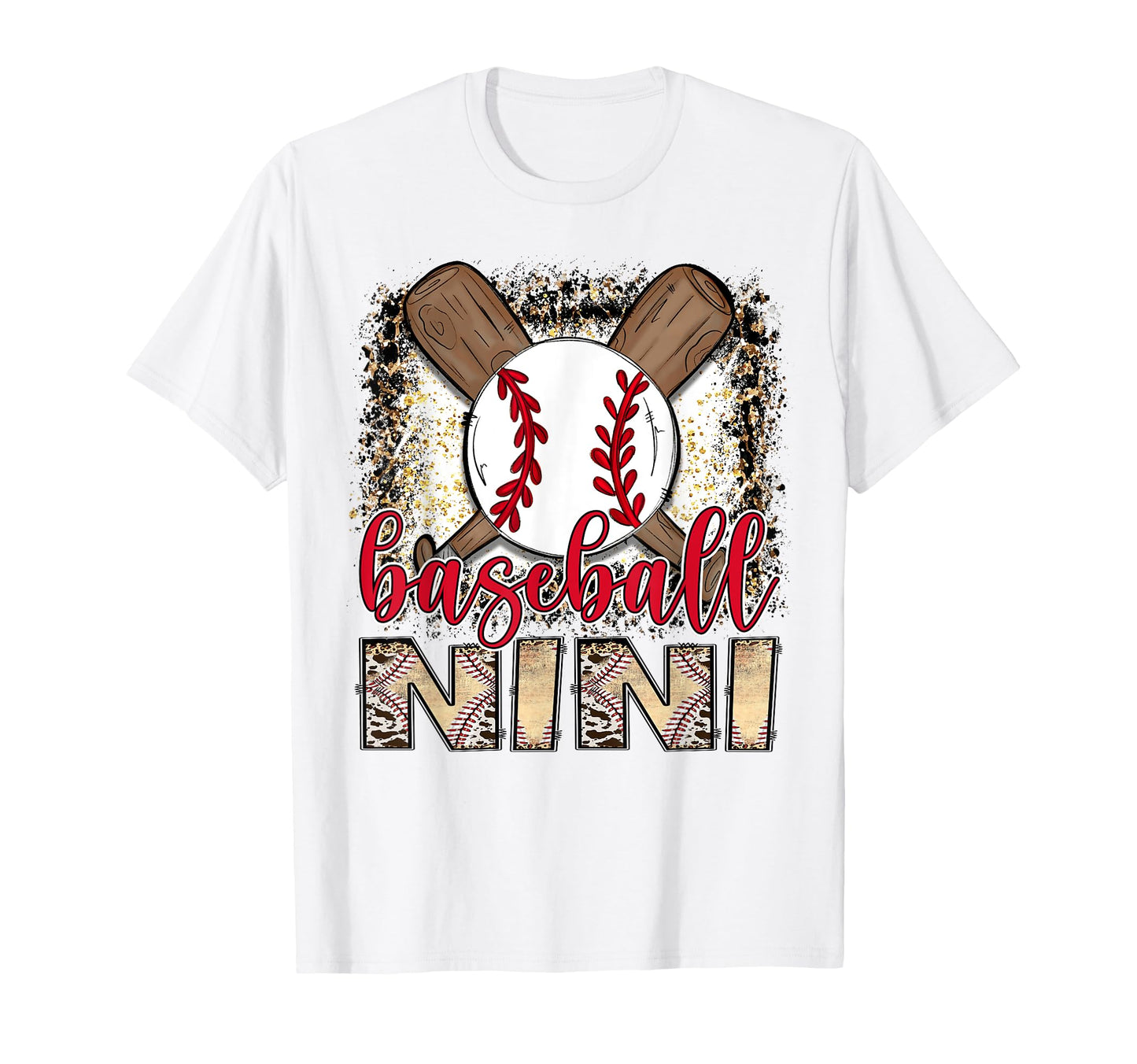 Baseball Nini Leopard Proud Ball Nini T-Shirt - Trendy Graphic for Adults - T-Shirt, Sweatshirt, Hoodie