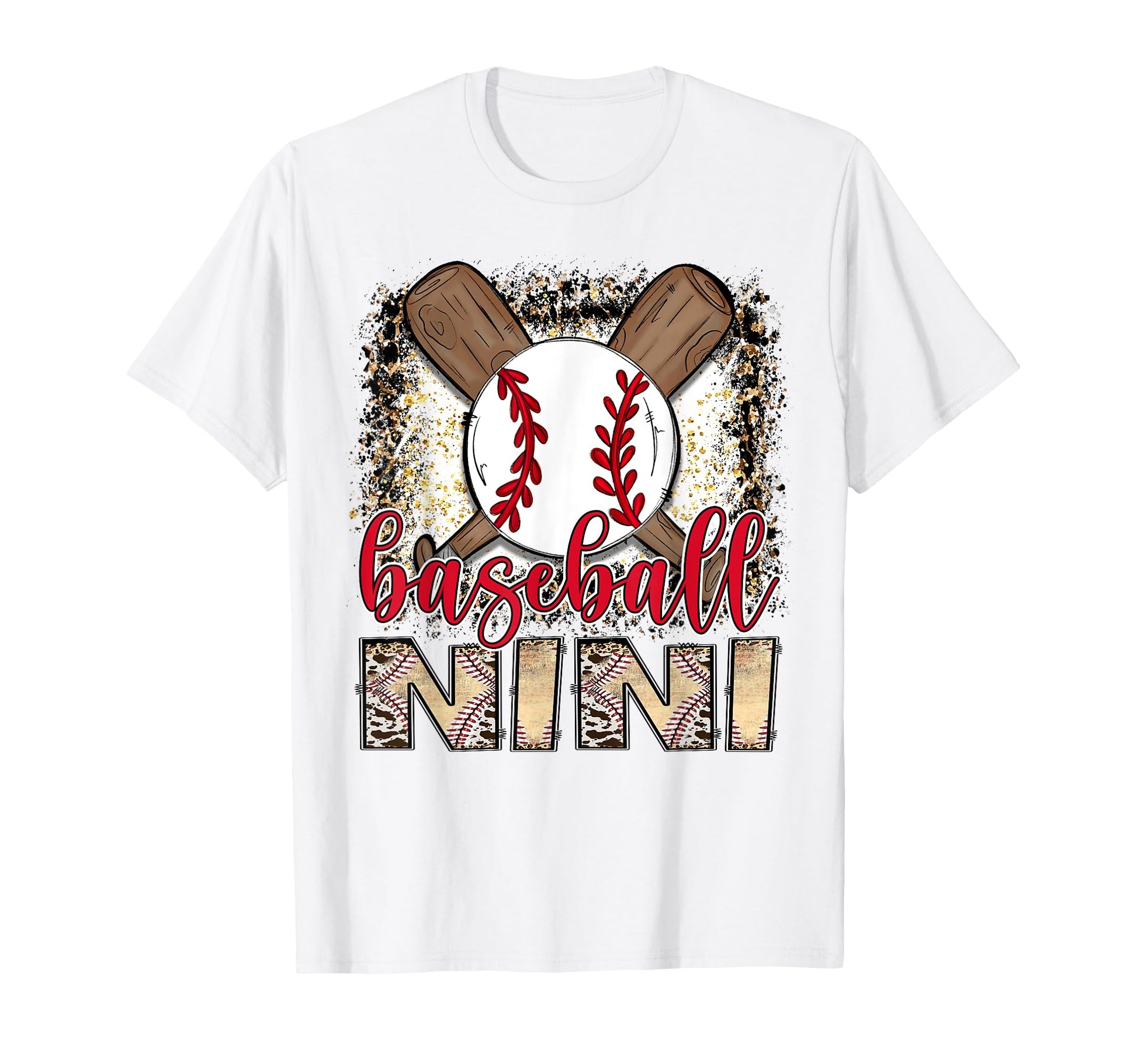 Baseball Nini Leopard Proud Ball Nini T-Shirt - Trendy Graphic for Adults - T-Shirt, Sweatshirt, Hoodie