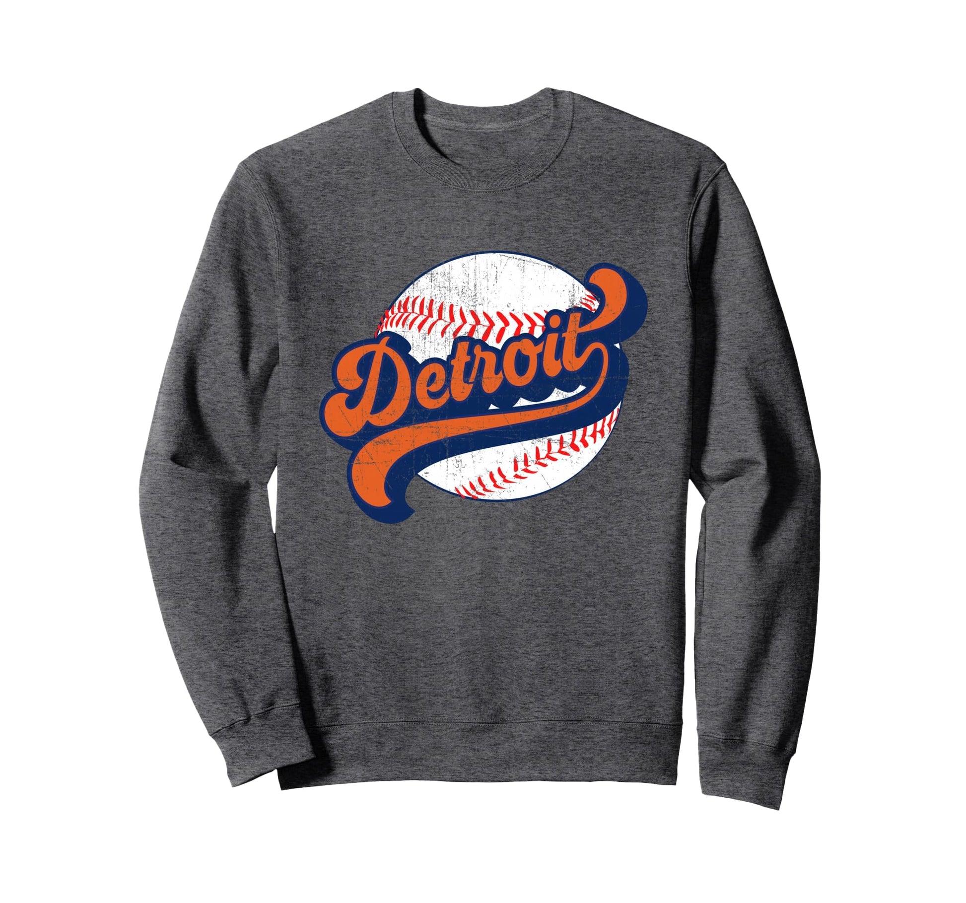 Detroit Baseball Sweatshirt - Minimalist Print Men Women - T-Shirt, Sweatshirt, Hoodie