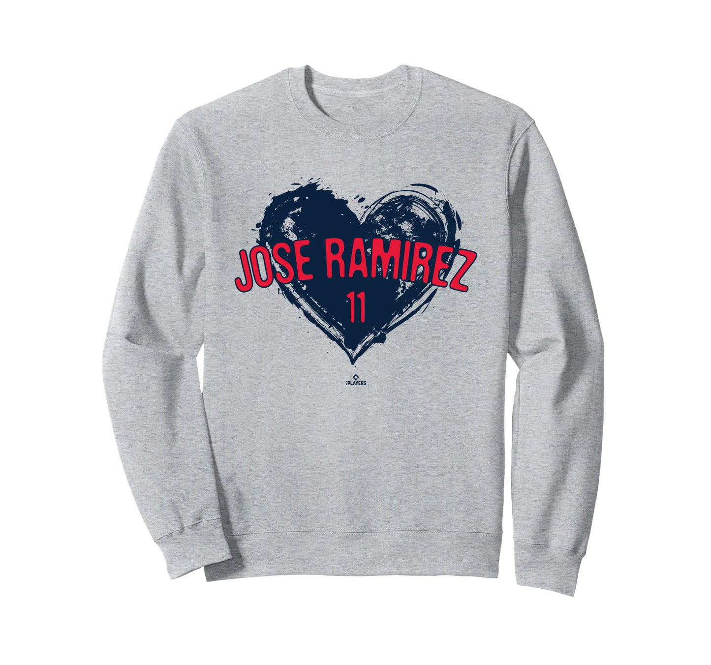 Distressed Heart Jos Ram Rez Cleveland Sweatshirt - Unique Graphic Unisex - T-Shirt, Sweatshirt, Hoodie