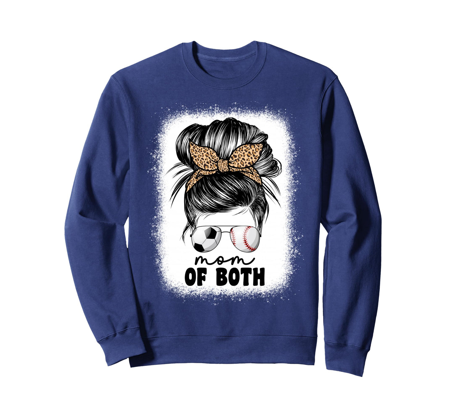 Mom Both Soccer And Baseball Mama Sweatshirt - Aesthetic Graphic Men Women - T-Shirt, Sweatshirt, Hoodie