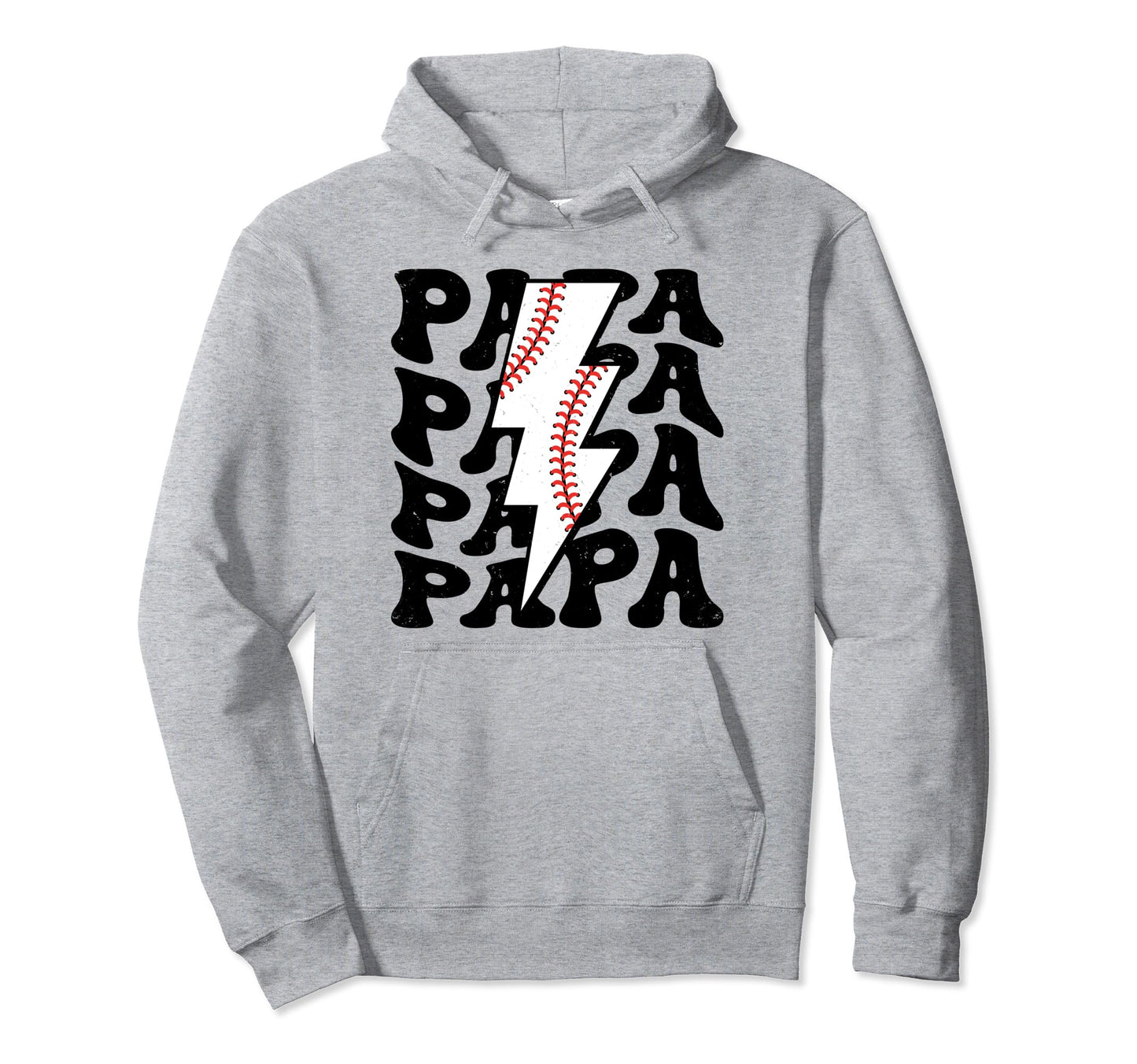 Lightning Groovy Proud Dad Baseball Hoodie - Custom Art Print for Adults - T-Shirt, Sweatshirt, Hoodie