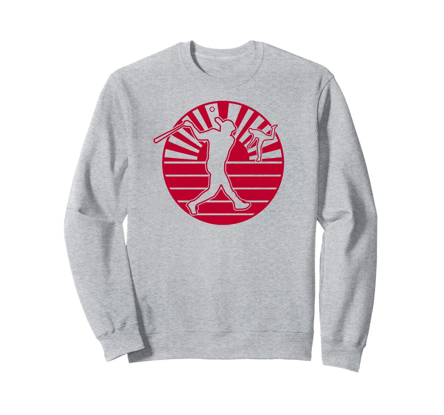 Japanese Flag Baseball Home Run Sweatshirt - Custom Art Print Unisex - T-Shirt, Sweatshirt, Hoodie