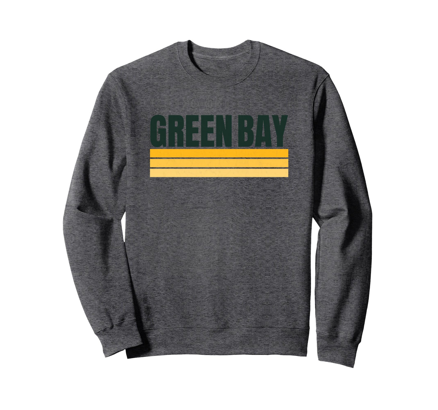 Green Bay Green Yellow Stripes Sweatshirt - Streetwear Style for Adults - T-Shirt, Sweatshirt, Hoodie