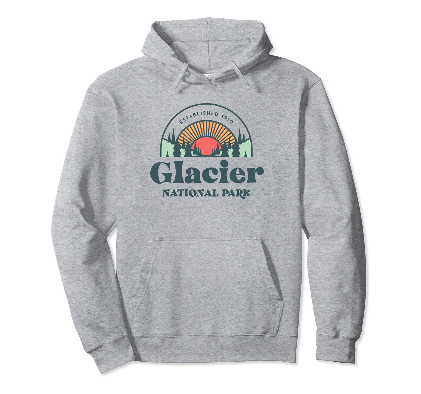 Family Vacation Glacier National Park Hoodie - Fun Novelty Design Men Women - T-Shirt, Sweatshirt, Hoodie