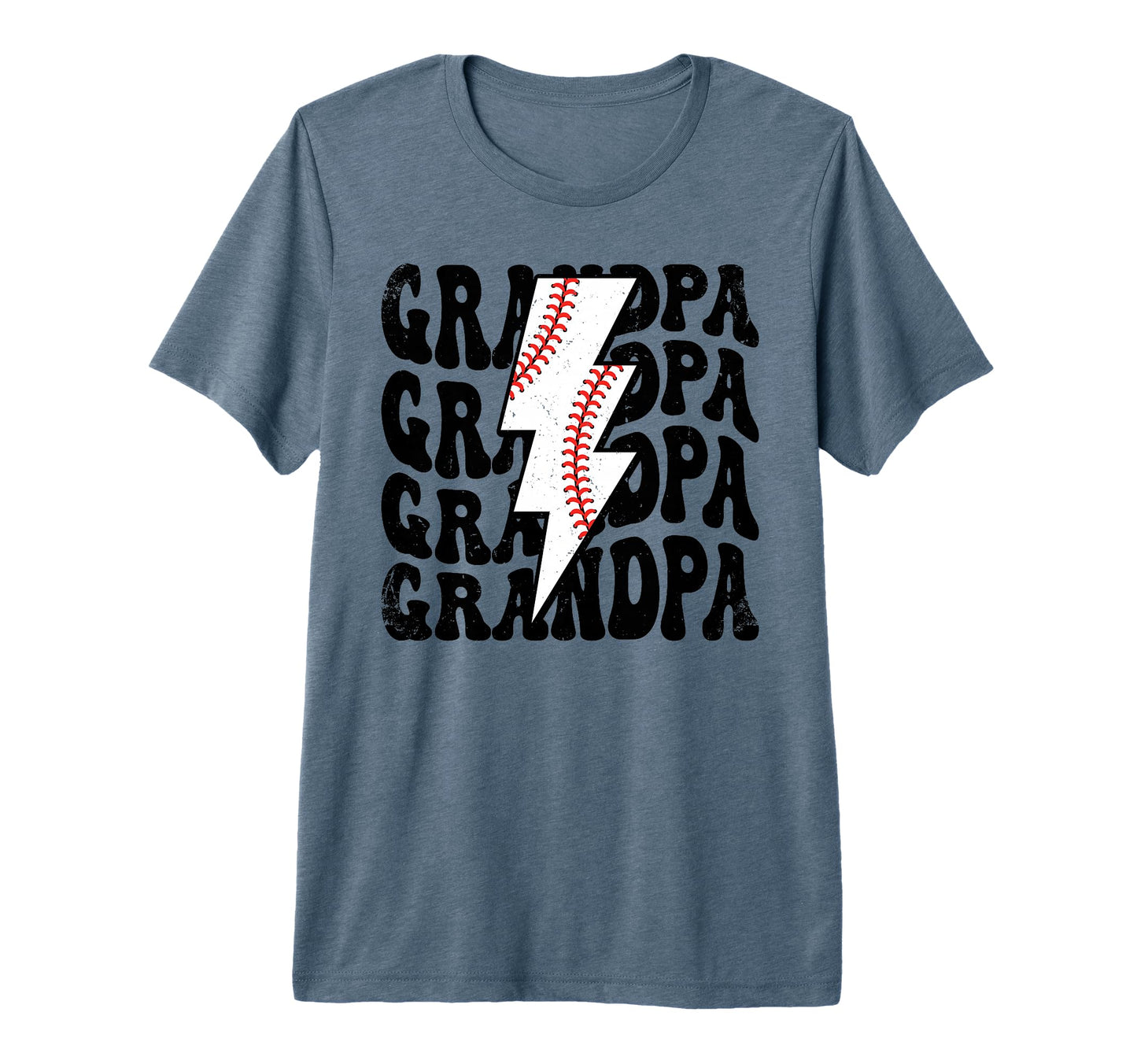Lightning Groovy Proud Baseball Grandpa T-Shirt - Unique Graphic Unisex - T-Shirt, Sweatshirt, Hoodie