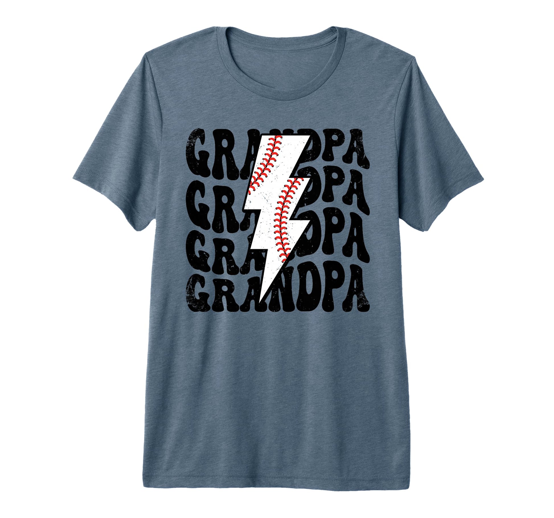 Lightning Groovy Proud Baseball Grandpa T-Shirt - Unique Graphic Unisex - T-Shirt, Sweatshirt, Hoodie