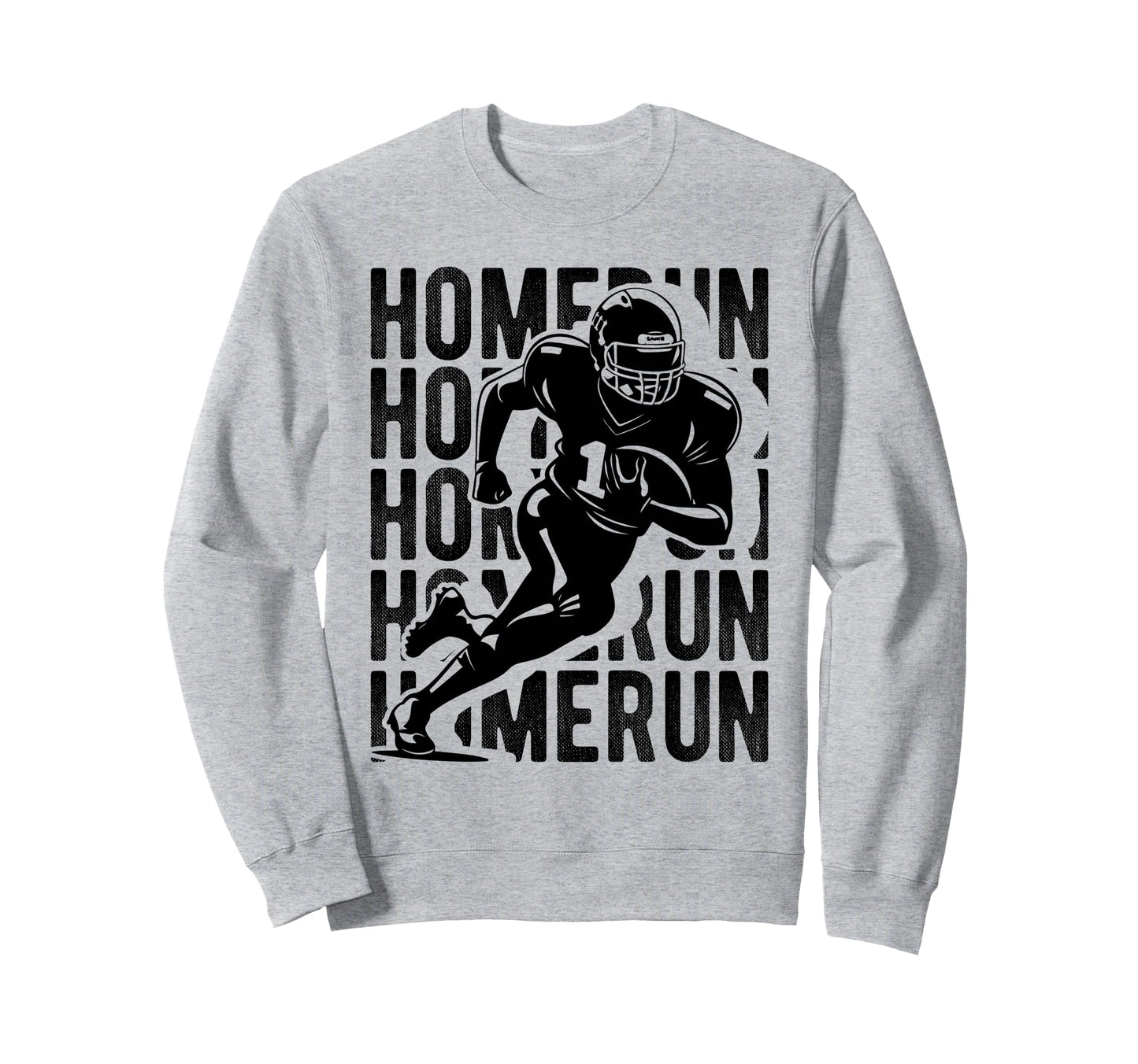 Homerun Football Player Sweatshirt - Unique Graphic Men Women - T-Shirt, Sweatshirt, Hoodie