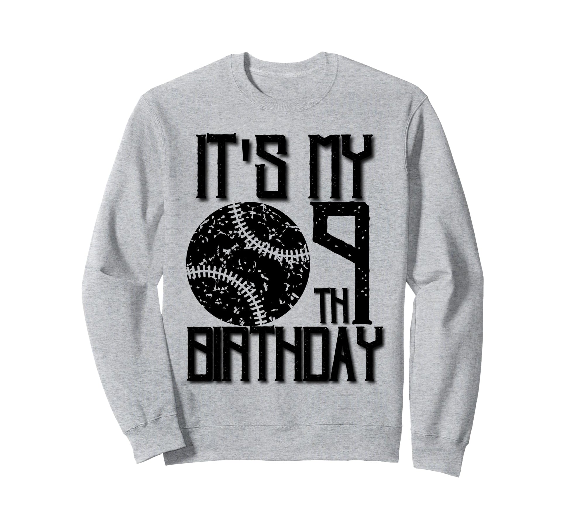 Its My 9Th Birthday Baseball Player 9Th Sweatshirt - Trendy Graphic Unisex - T-Shirt, Sweatshirt, Hoodie