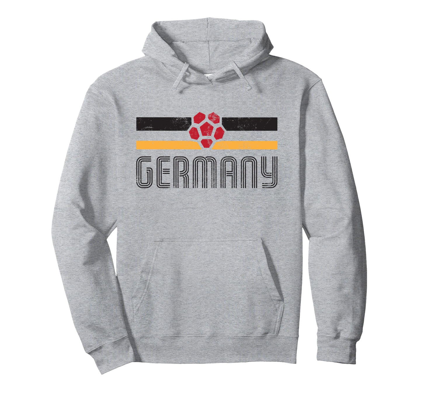 Germany Stripe Euro Football Hoodie - Unique Graphic Men Women - T-Shirt, Sweatshirt, Hoodie