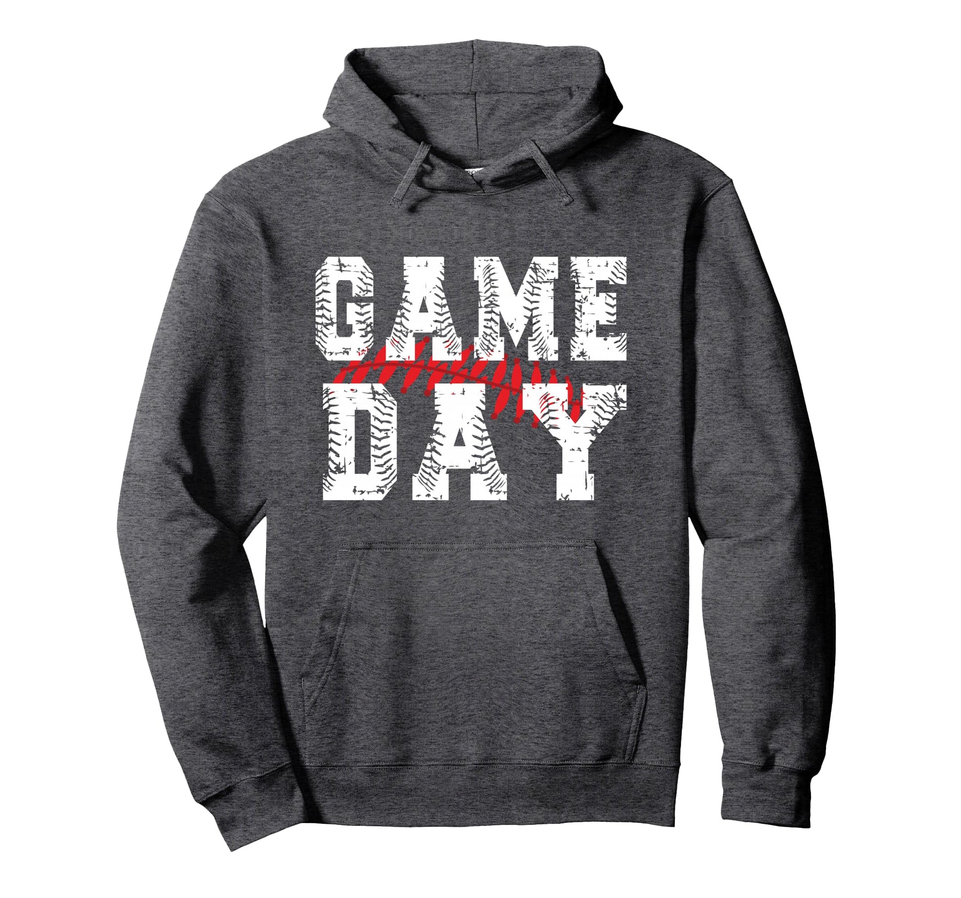 Baseball Game Day Baseball Fans Hoodie - Unique Graphic Unisex - T-Shirt, Sweatshirt, Hoodie