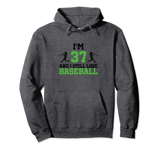 37Th Birthday Baseball 37 Years Old Hoodie - Custom Art Print Unisex - T-Shirt, Sweatshirt, Hoodie