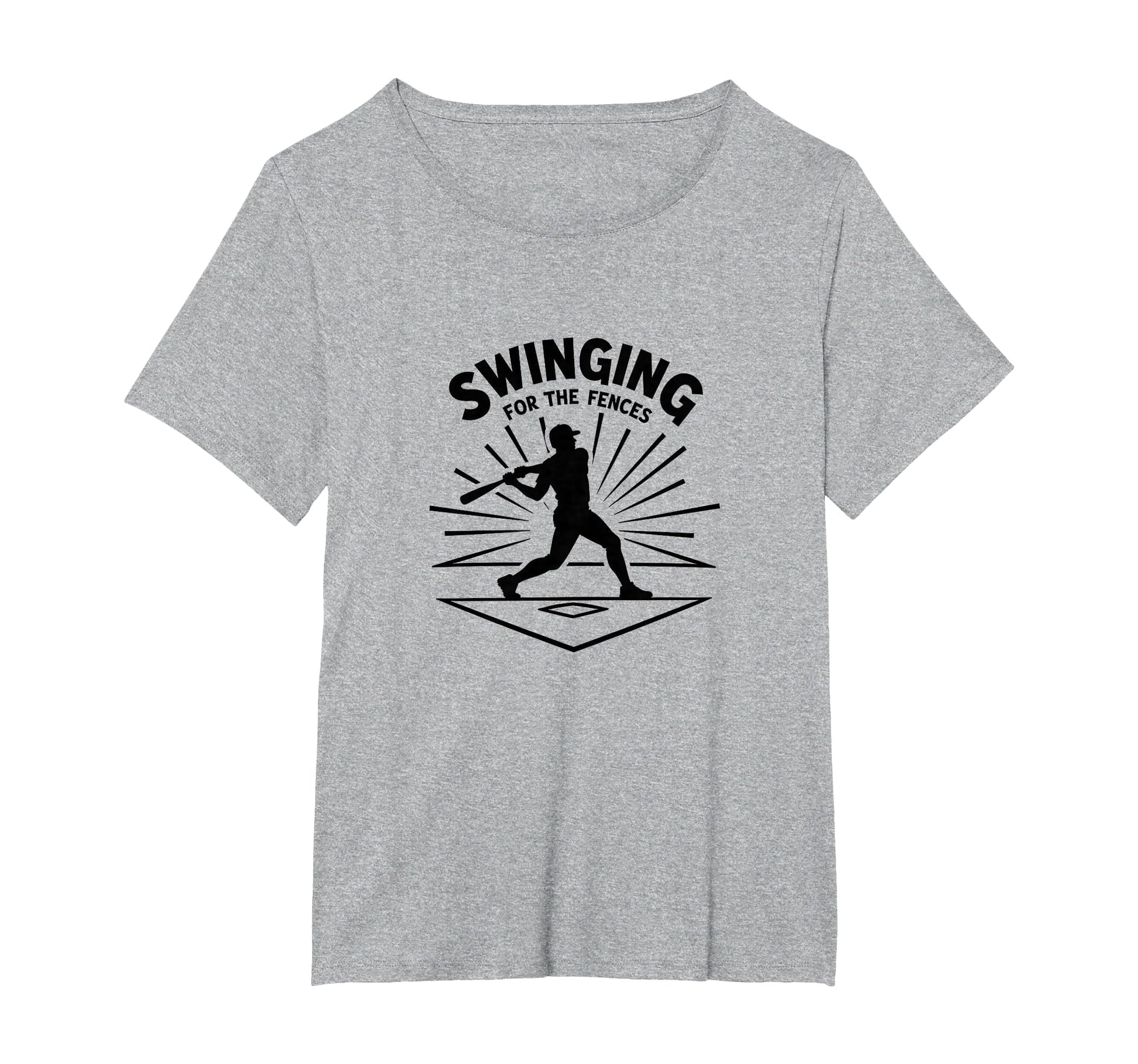 Baseball Swinging Fences Home Run T-Shirt - Aesthetic Graphic Men Women - T-Shirt, Sweatshirt, Hoodie
