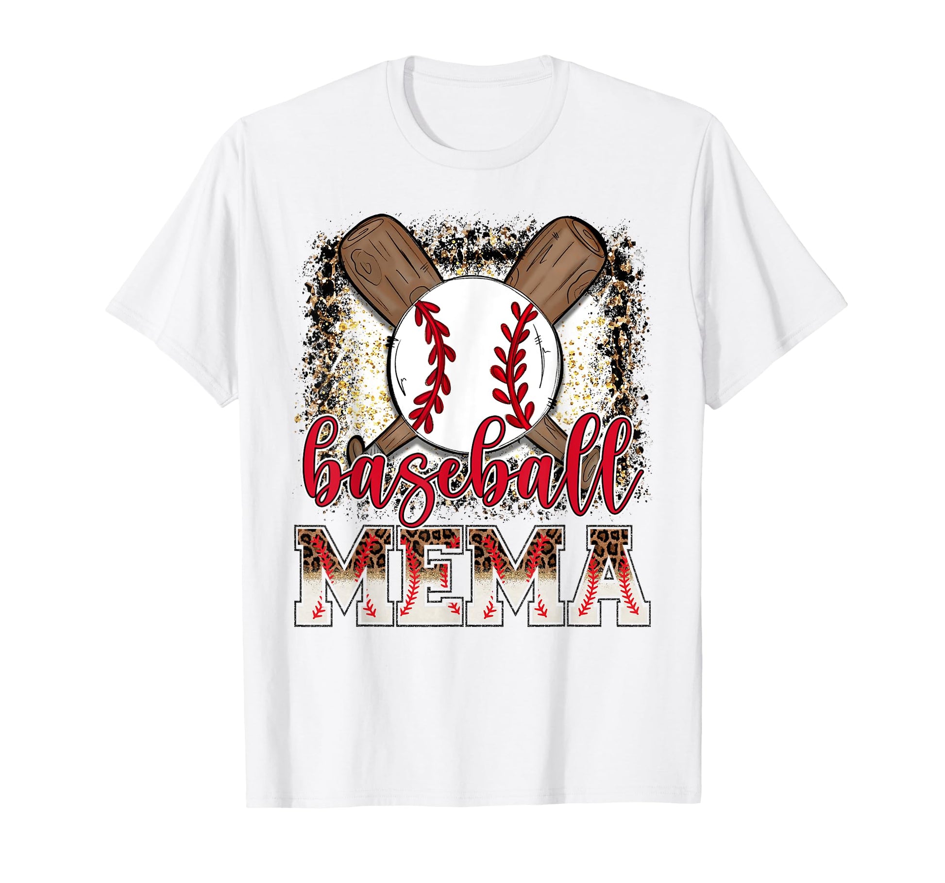Baseball Mema Leopard Proud Ball Mema T-Shirt - Minimalist Print Unisex - T-Shirt, Sweatshirt, Hoodie