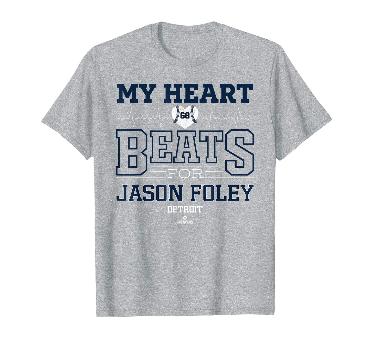 My Heart Beats Jason Foley Detroit T-Shirt - Graphic Print for Adults - T-Shirt, Sweatshirt, Hoodie