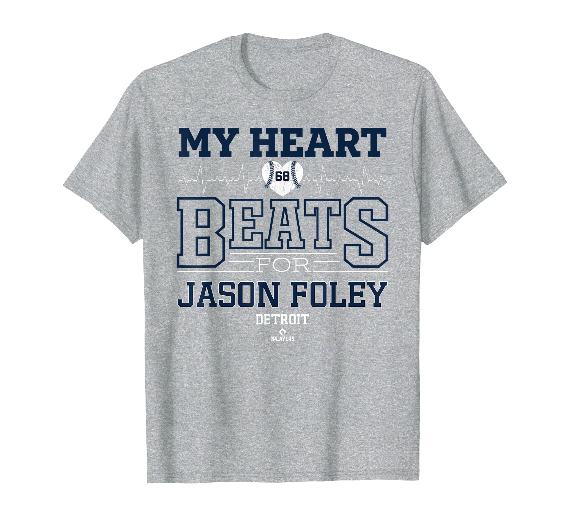 My Heart Beats Jason Foley Detroit T-Shirt - Graphic Print for Adults - T-Shirt, Sweatshirt, Hoodie