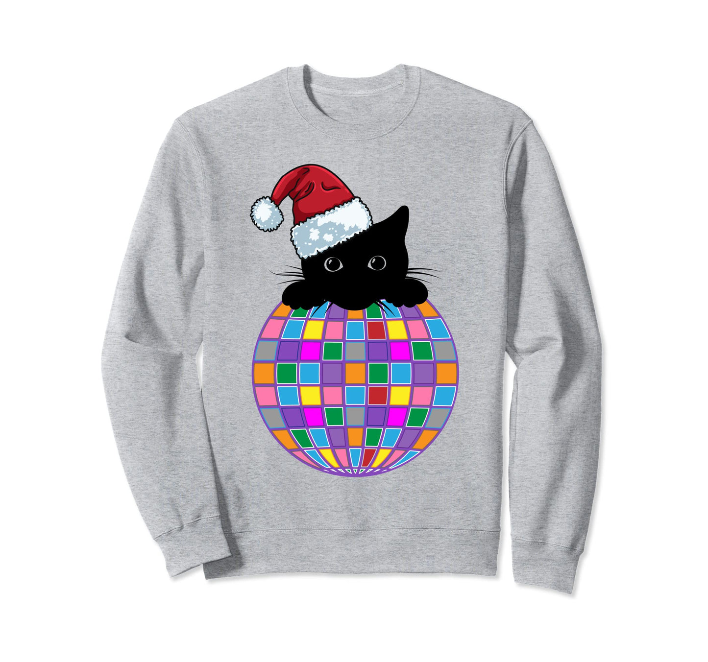 Aesthetic Disco Ball Psychedelic Black Sweatshirt - Trendy Graphic Unisex - T-Shirt, Sweatshirt, Hoodie