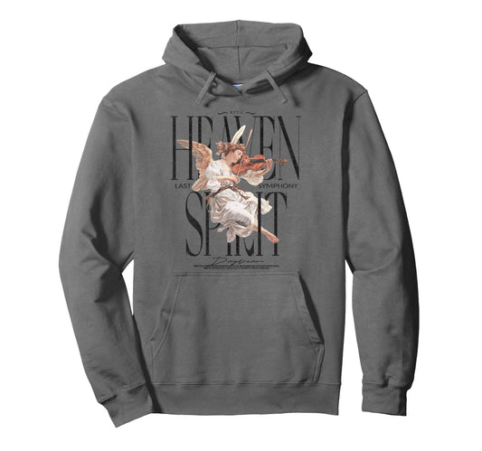 Aesthetic Streetwear Angel Hoodie - Minimalist Print for Adults - T-Shirt, Sweatshirt, Hoodie