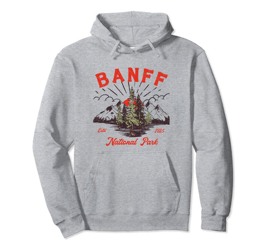 Banff Canadian National Park Souvenir Hoodie - Custom Art Print for Adults - T-Shirt, Sweatshirt, Hoodie