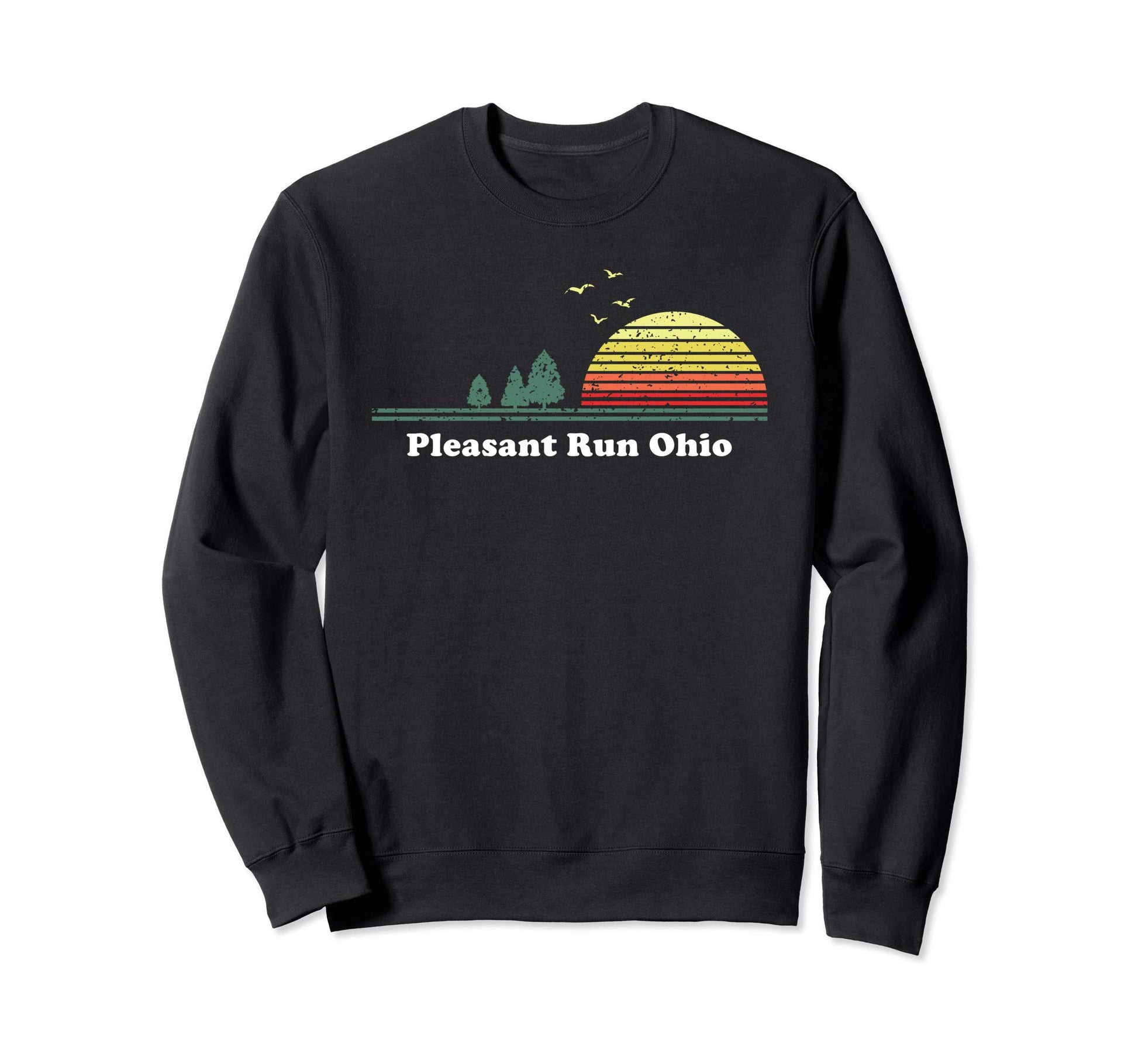 Pleasant Run Ohio Sunset Souvenir Sweatshirt - Trendy Graphic Unisex - T-Shirt, Sweatshirt, Hoodie