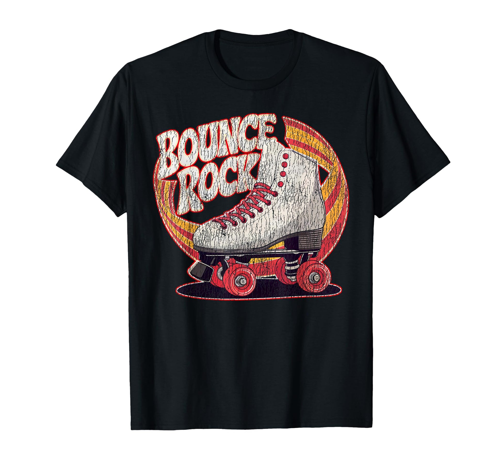 Roller Skating Skate 1970S Bounce Rock T-Shirt - Custom Art Print Men Women - T-Shirt, Sweatshirt, Hoodie