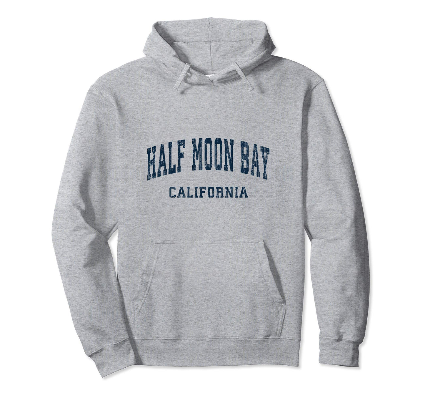 Half Moon Bay California Ca Varsity Hoodie - Unique Graphic for Adults - T-Shirt, Sweatshirt, Hoodie