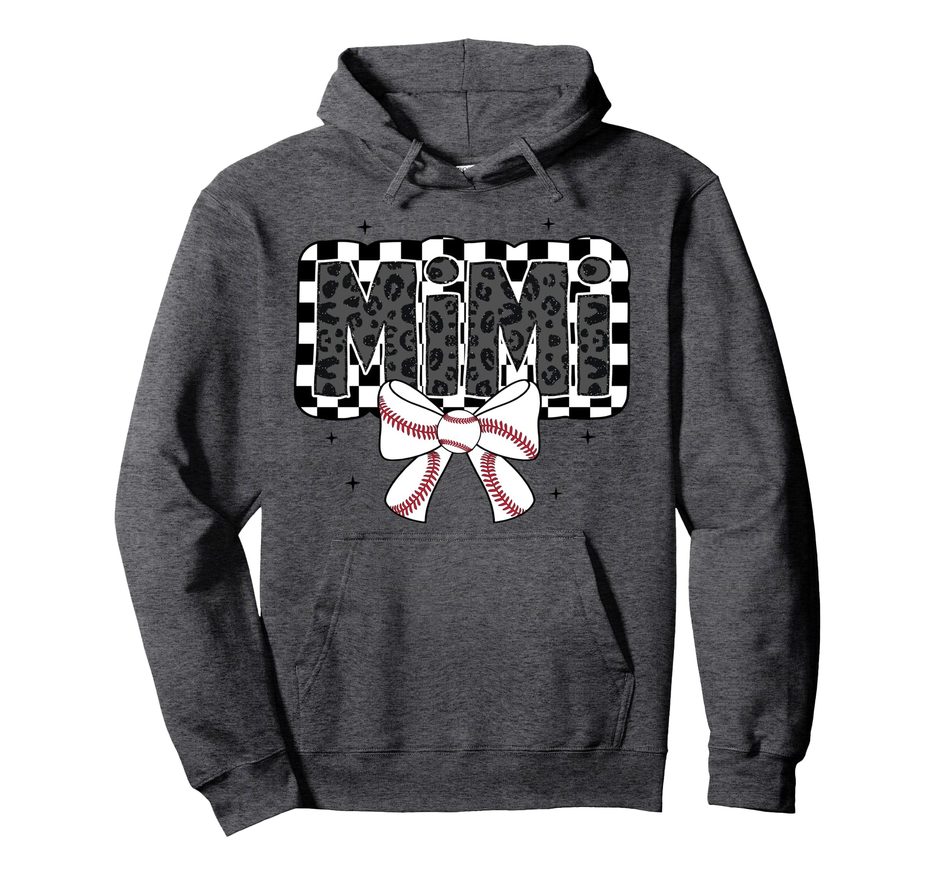 Baseball Mimi Ballpark Coquette Bow Hoodie - Fun Novelty Design Unisex - T-Shirt, Sweatshirt, Hoodie