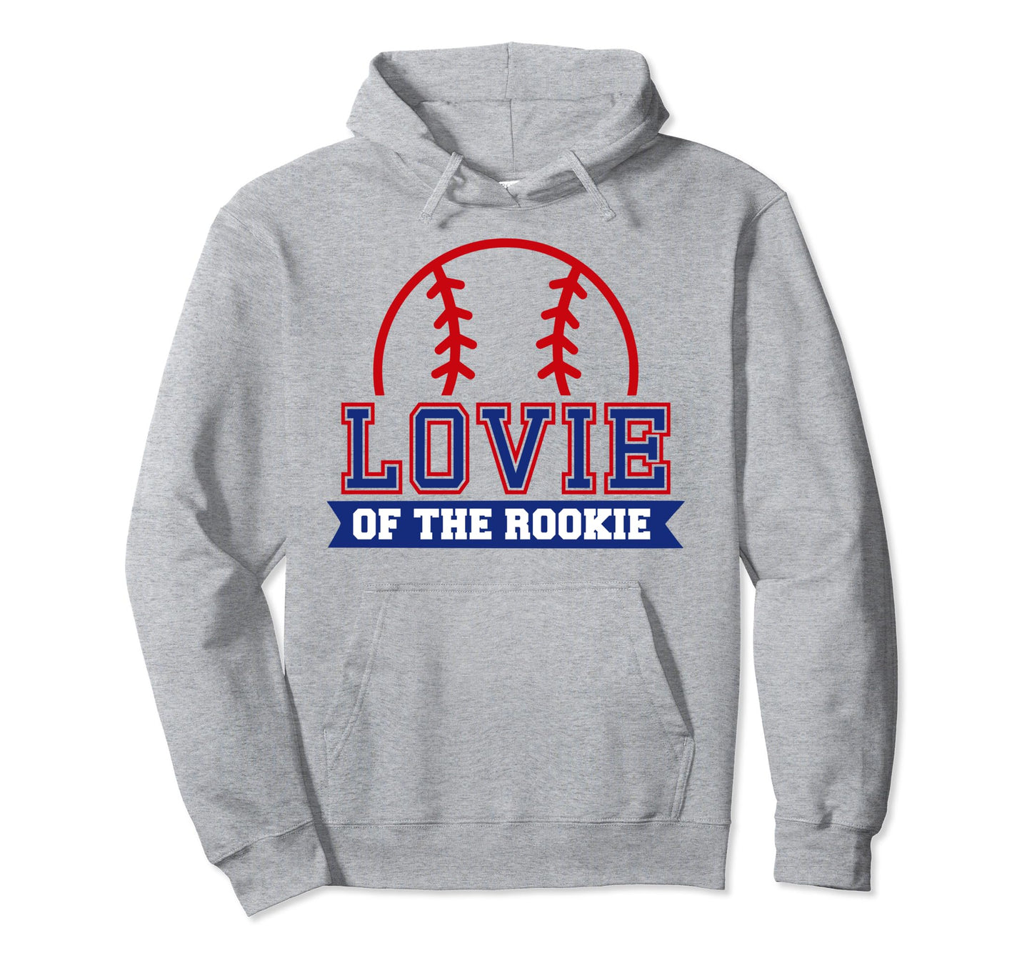 Lovie Rookie 1St Birthday Baseball Theme Hoodie - Graphic Print for Adults - T-Shirt, Sweatshirt, Hoodie