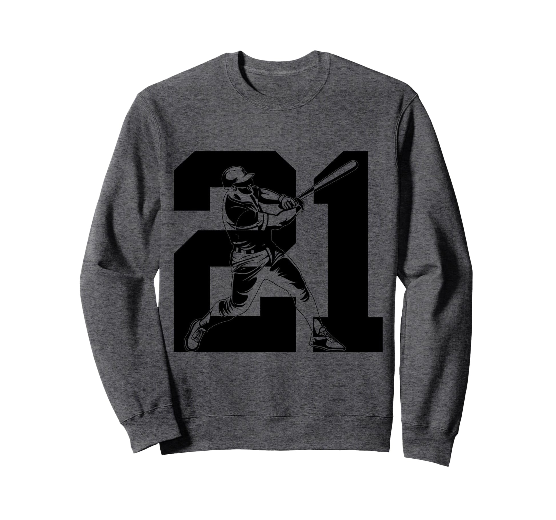 Number 21 Years Baseball 21St Sweatshirt - Trendy Graphic Men Women - T-Shirt, Sweatshirt, Hoodie