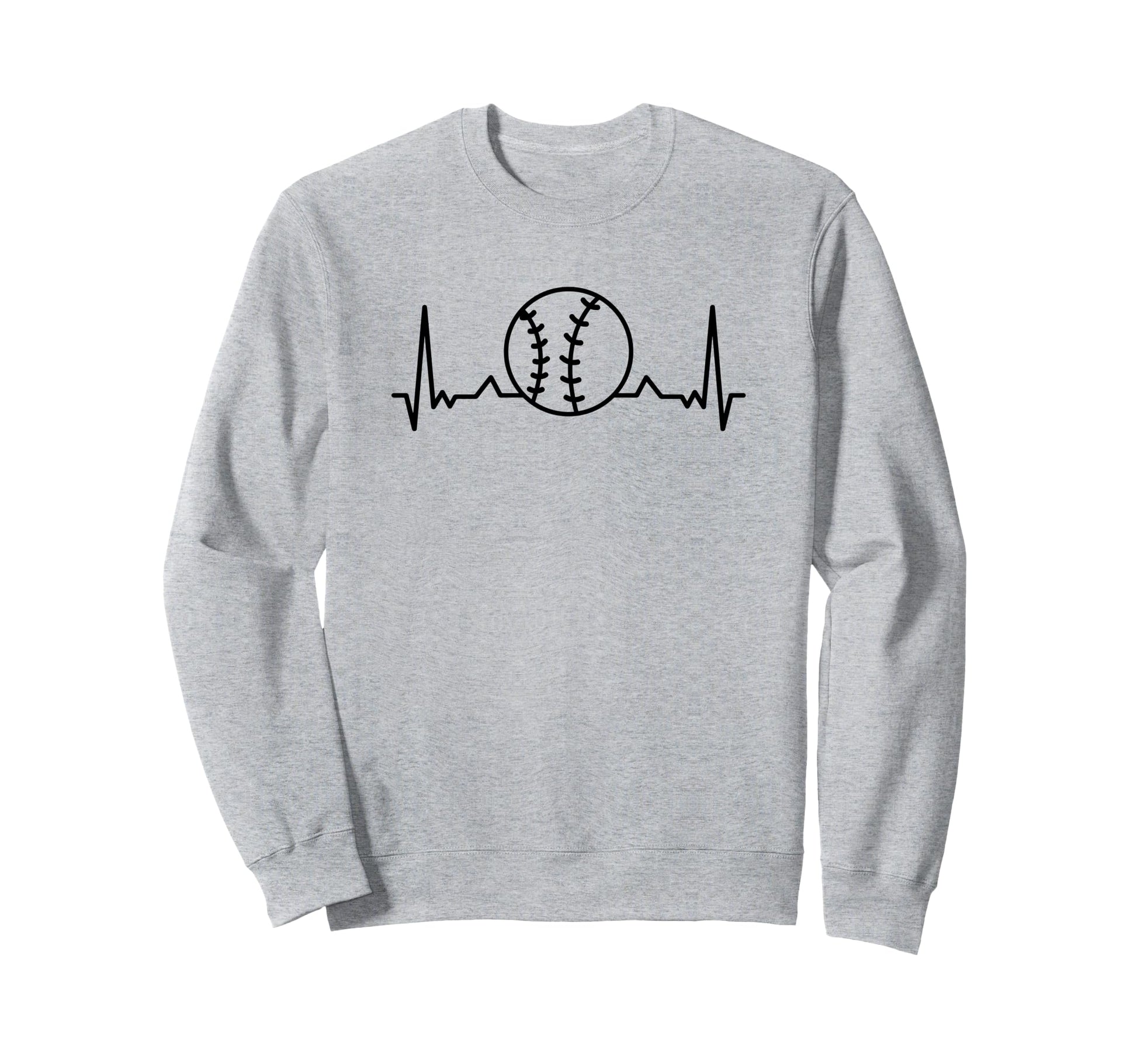Baseball Heartbeat Funny Baseball Sweatshirt - Aesthetic Graphic Men Women - T-Shirt, Sweatshirt, Hoodie