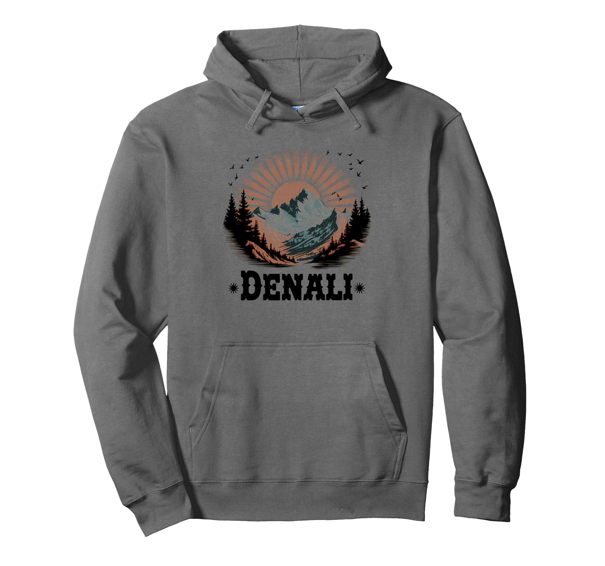 Denali Est 1917 Alaska National Park Hoodie - Casual Everyday Wear Unisex - T-Shirt, Sweatshirt, Hoodie