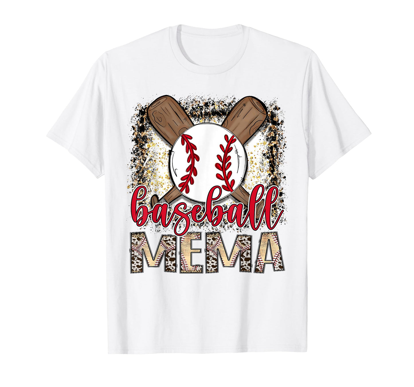 Baseball Mema Leopard Proud Ball Mema Game T-Shirt - Unique Graphic Unisex - T-Shirt, Sweatshirt, Hoodie