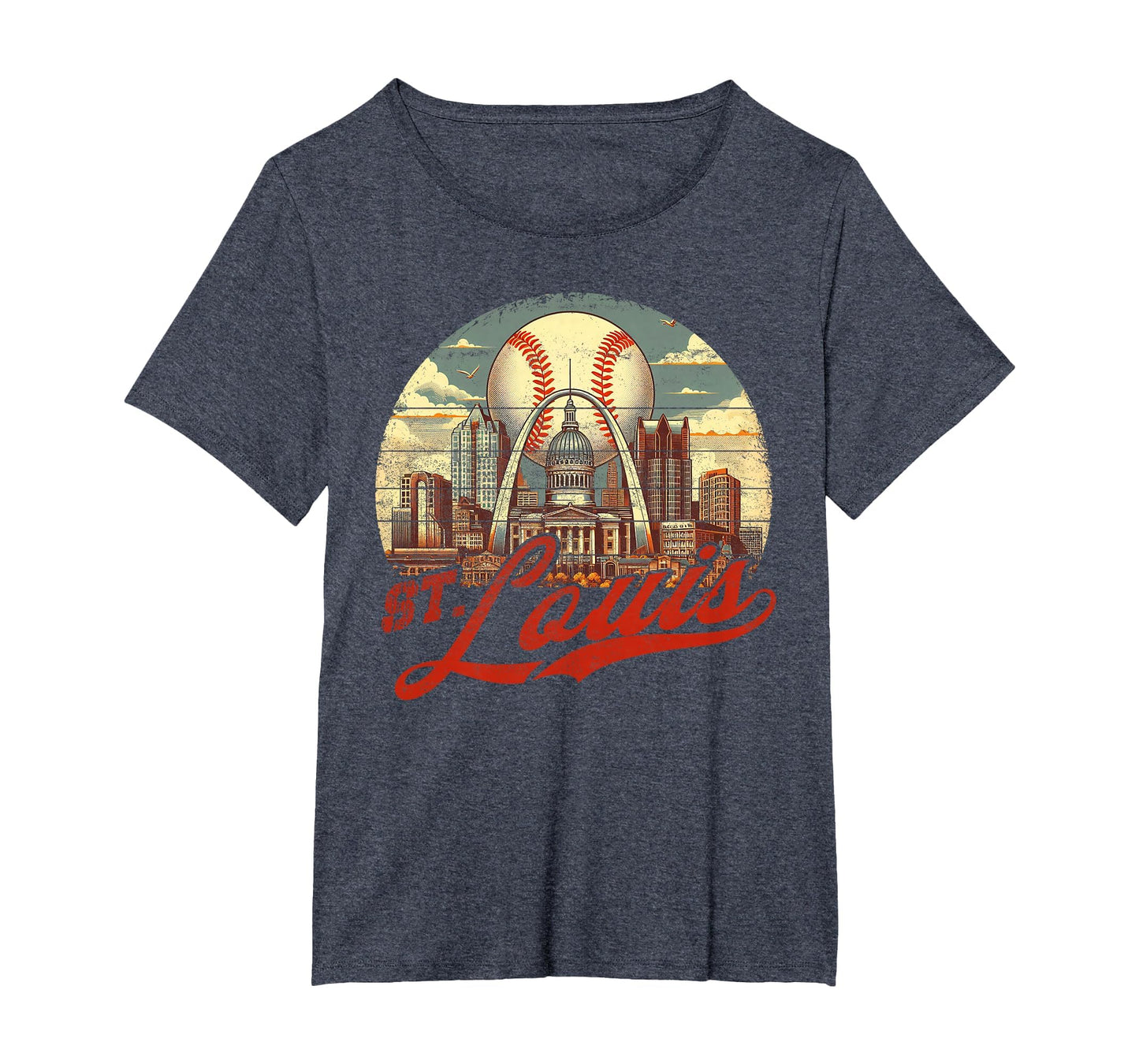 St Louis Baseball American Us Flag T-Shirt - Streetwear Style Men Women - T-Shirt, Sweatshirt, Hoodie