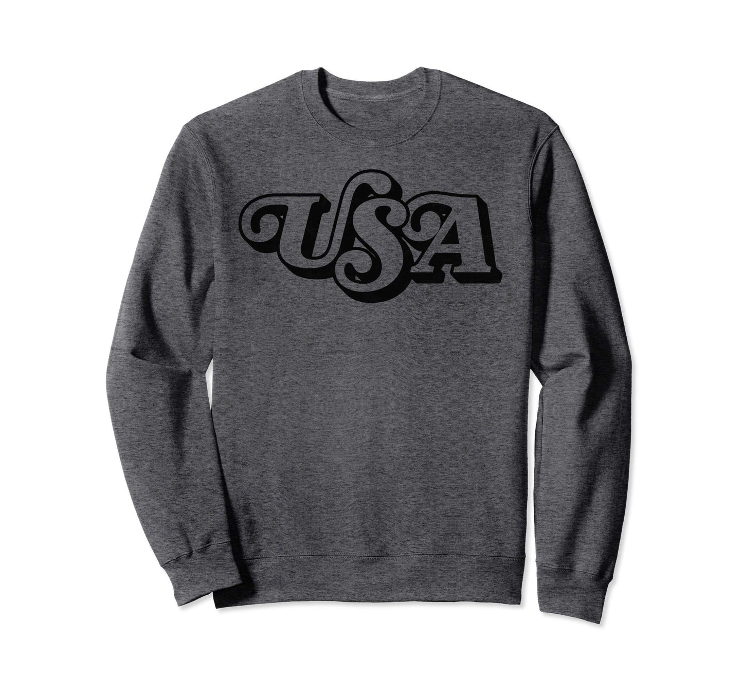 Usa Typography Patriotic 4Th July Sweatshirt - Trendy Graphic Men Women - T-Shirt, Sweatshirt, Hoodie