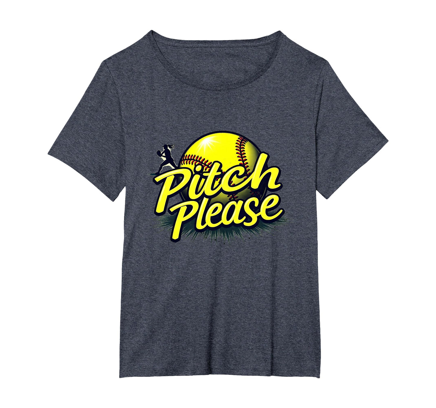 Pitch Please Softball Sassy Athlete T-Shirt - Fun Novelty Design Unisex - T-Shirt, Sweatshirt, Hoodie