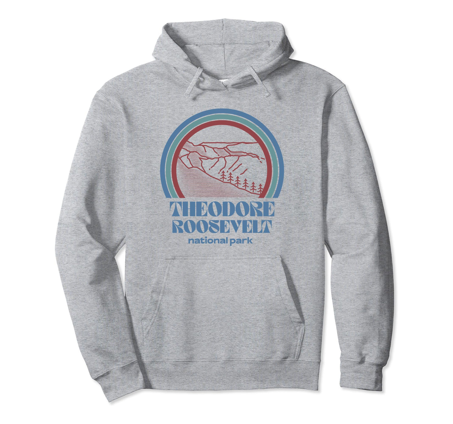 Theodore Roosevelt National Park Outdoor Hoodie - Graphic Print for Adults - T-Shirt, Sweatshirt, Hoodie