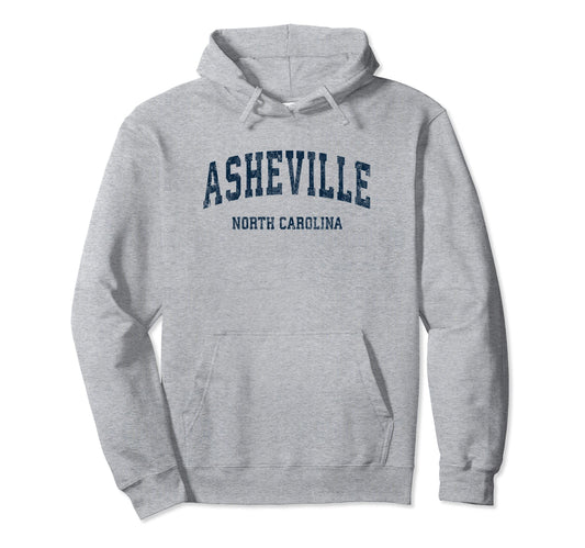Asheville North Carolina Nc Varsity Hoodie - Minimalist Print Men Women - T-Shirt, Sweatshirt, Hoodie