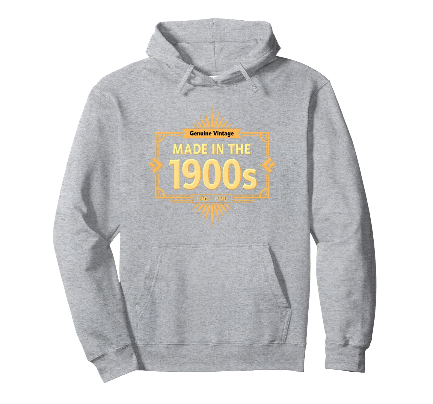 Genuine Made 1900S Birthday Gift Hoodie - Custom Art Print for Adults - T-Shirt, Sweatshirt, Hoodie