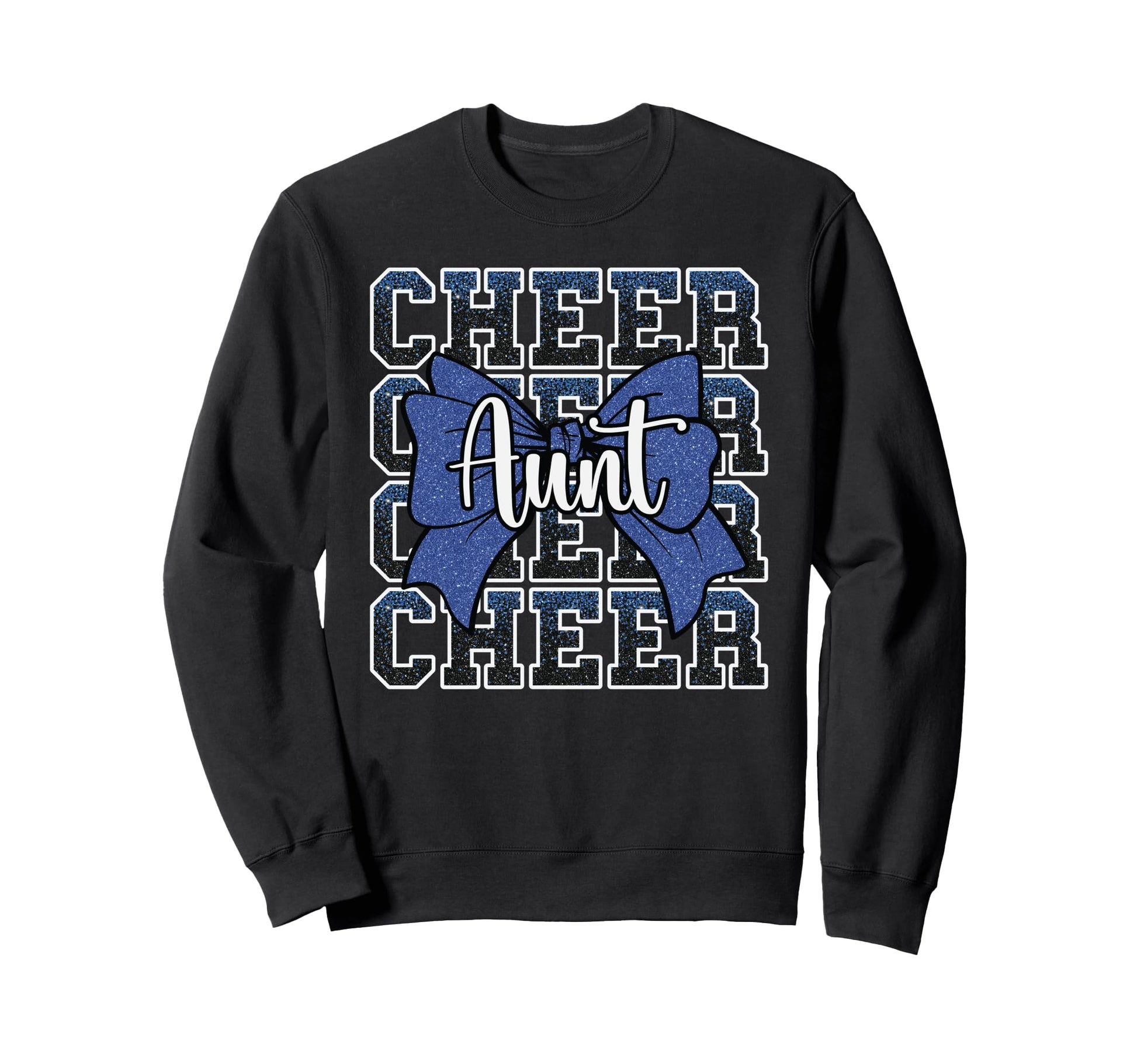 Cheer Aunt Auntie Bow Sport Sweatshirt - Streetwear Style for Adults - T-Shirt, Sweatshirt, Hoodie