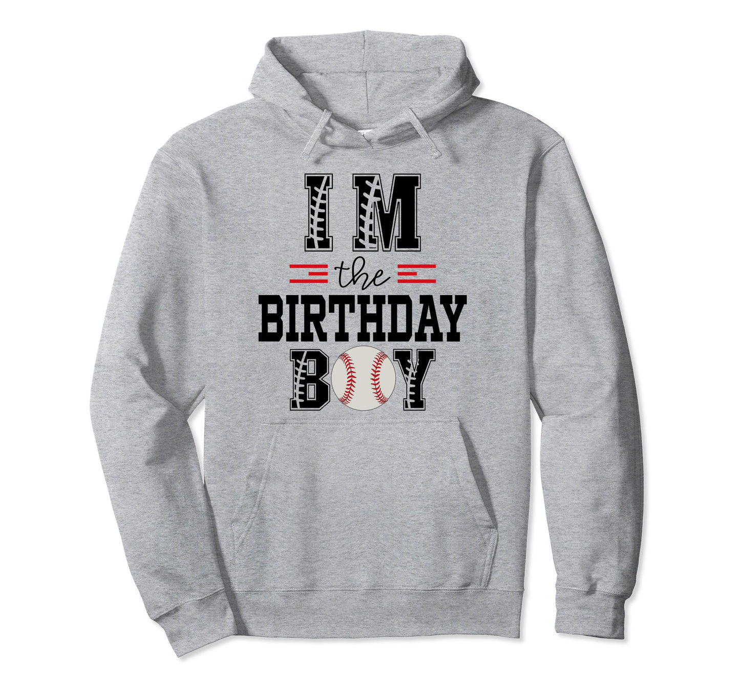 Im Birthday Baseball Lover First Hoodie - Minimalist Print for Adults - T-Shirt, Sweatshirt, Hoodie
