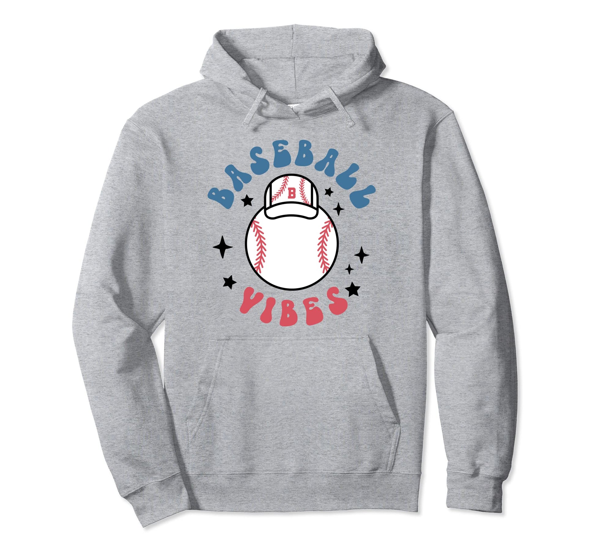 Groovy Baseball Vibes Season Player Outfit Hoodie - Graphic Print Unisex - T-Shirt, Sweatshirt, Hoodie