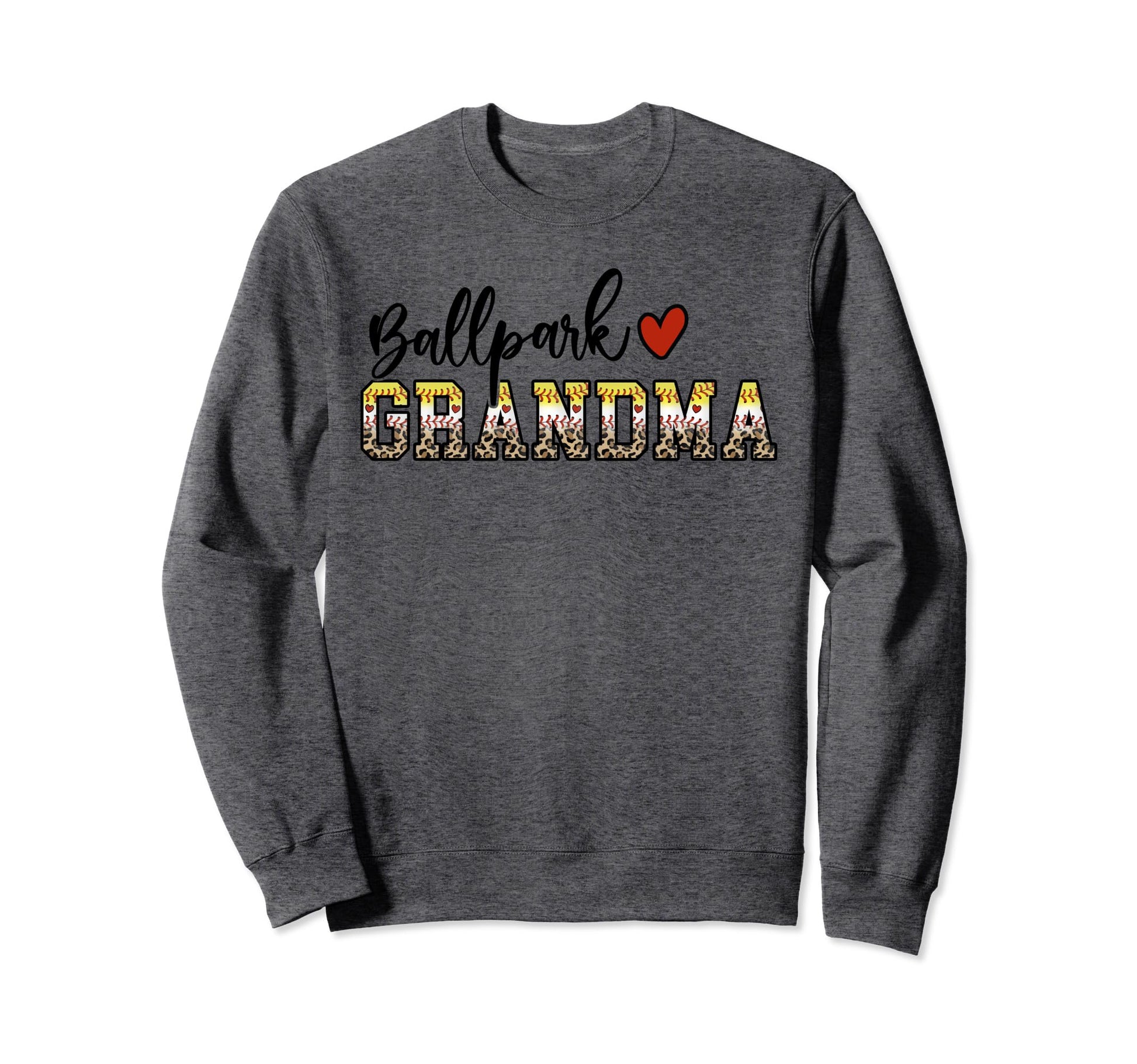 Ballpark Grandma Baseball Sweatshirt - Custom Art Print for Adults - T-Shirt, Sweatshirt, Hoodie