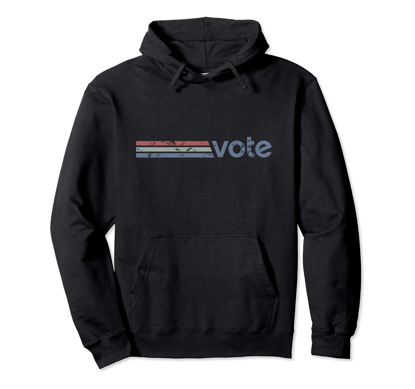 Vote Faded Stripes Vote Hoodie - Streetwear Style Men Women - T-Shirt, Sweatshirt, Hoodie
