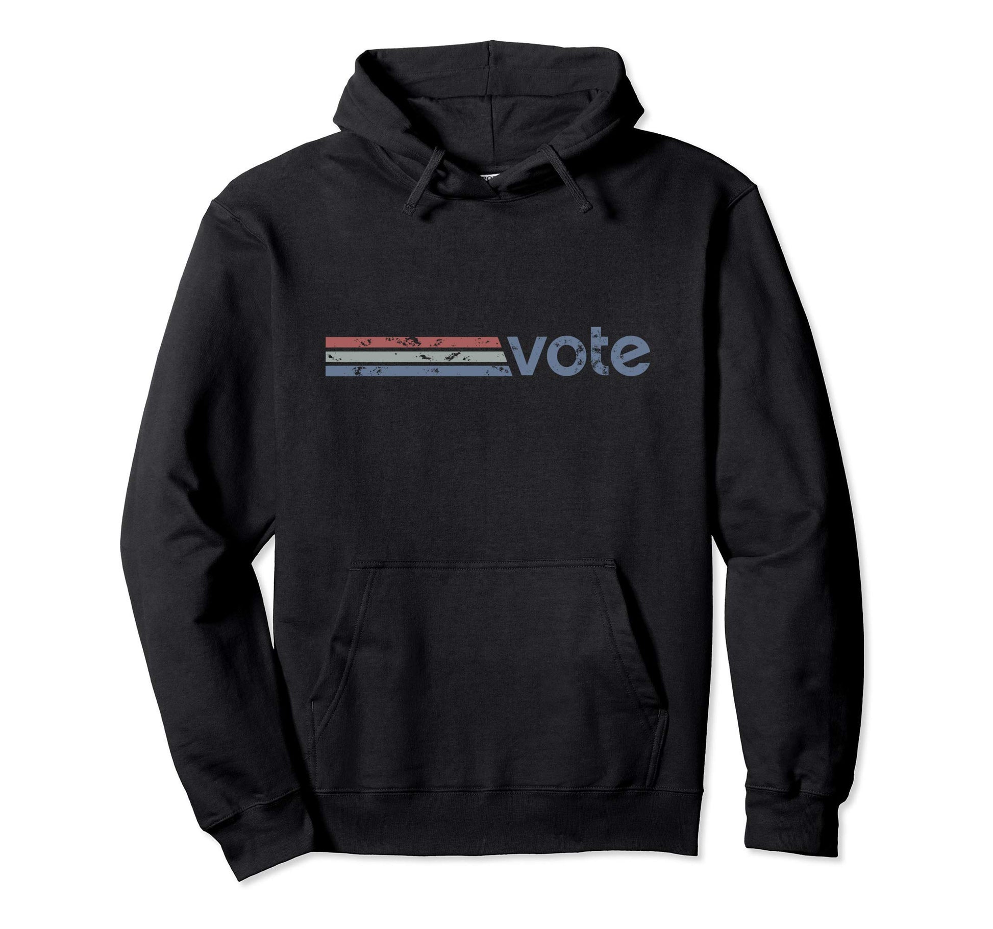 Vote Faded Stripes Vote Hoodie - Streetwear Style Men Women - T-Shirt, Sweatshirt, Hoodie