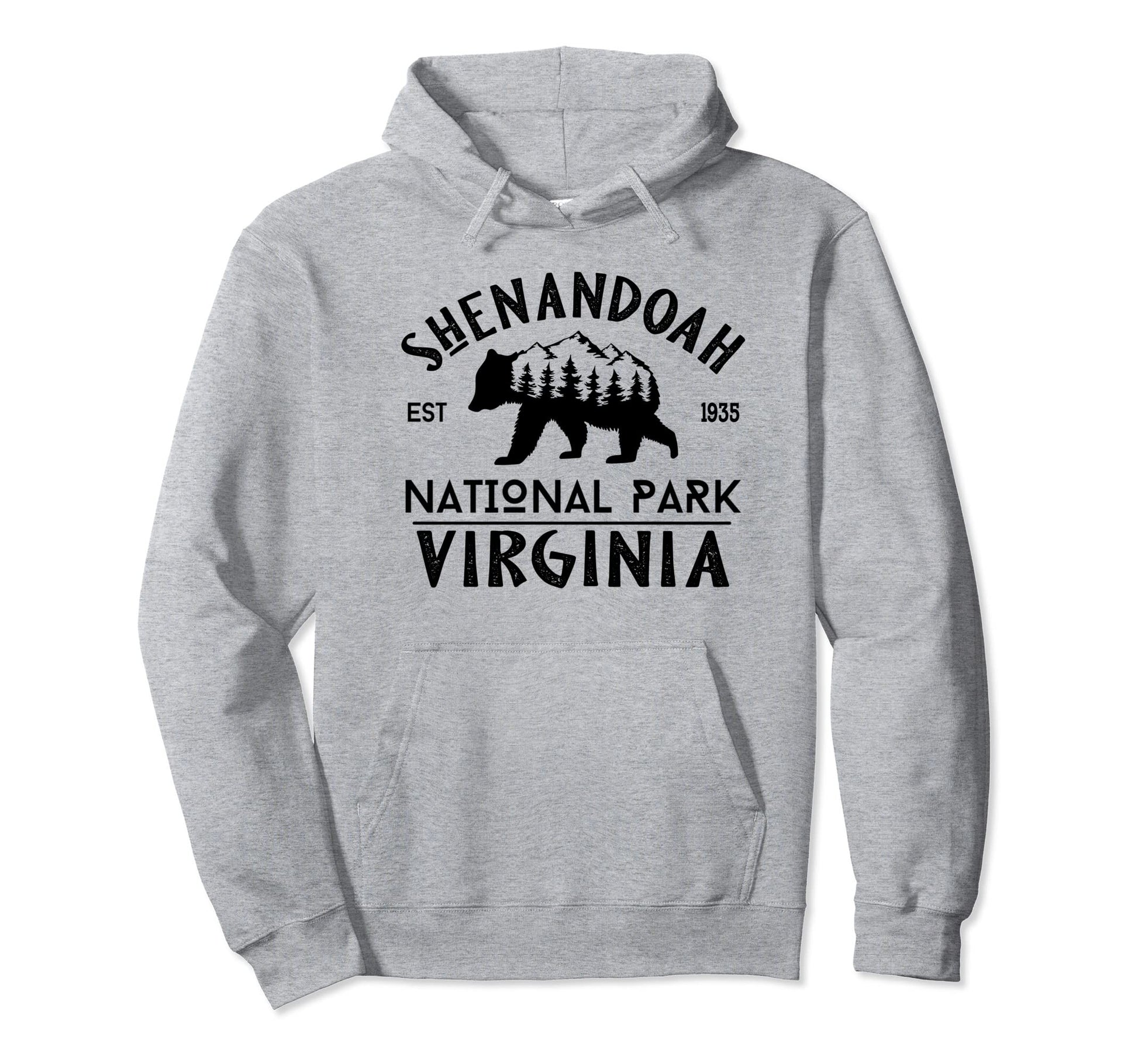 Shenandoah National Park Bear Souvenir Hoodie - Aesthetic Graphic Men Women - T-Shirt, Sweatshirt, Hoodie
